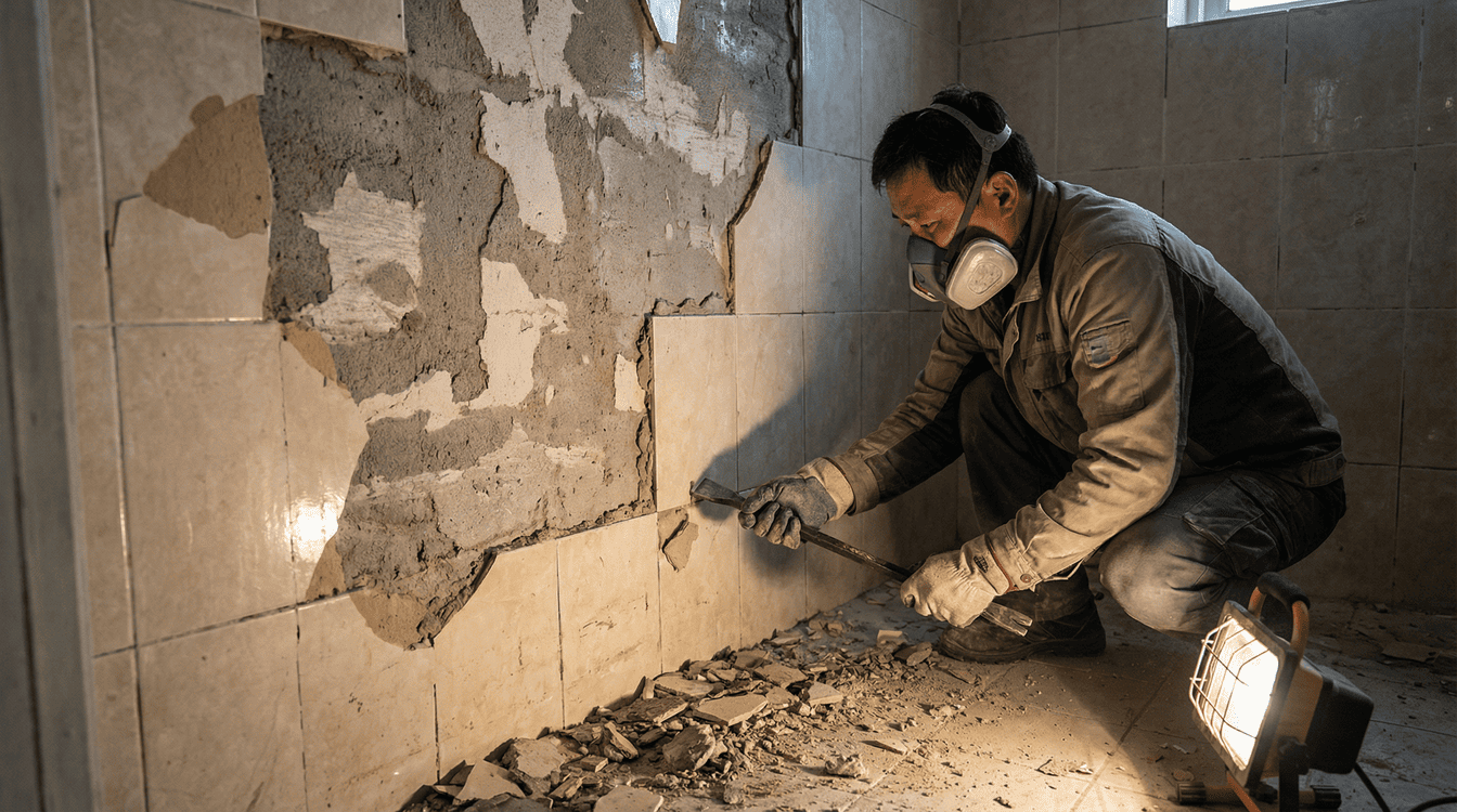 局部磁磚修補非萬能，視情況必要時拆除重鋪